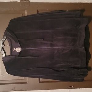 Danskin Now Black Velour Jacket Size 2x (18w-20w)